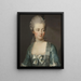 Porträtt av Marie-Antoinette 1755-1793 - Joseph Hickel — inramlat konstverk på väggen