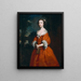 Mademoiselle Hamilton - Joseph Highmore — inramlat konstverk på väggen