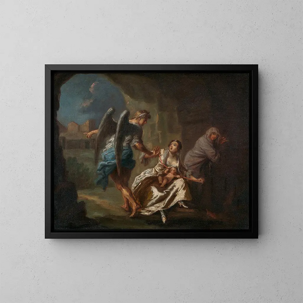 L'Ange de la Miséricorde - Joseph Highmore — inramlat konstverk på väggen