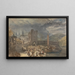 Vue de Boppart avec personnages sur la rive - Joseph Mallord William Turner — inramlat konstverk på väggen