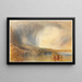 Flüelen från Lucerne-sjön - Joseph Mallord William Turner — inramlat konstverk på väggen