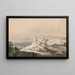 Château de Harlech, Pays de Galles, sett från söder - Joseph Mallord William Turner — inramlat konstverk på väggen