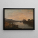 Château de Harlech från färjan i Tygwyn, skymning en sommarkväll - Joseph Mallord William Turner — inramlat konstverk på väggen