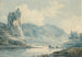 Rocher d'Ilam, Dovedale, Derbyshire - Joseph Mallord William Turner — vy av konstverket