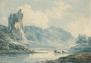 Joseph Mallord William Turner - Ilam Rock Dovedale Derbyshire.webp
