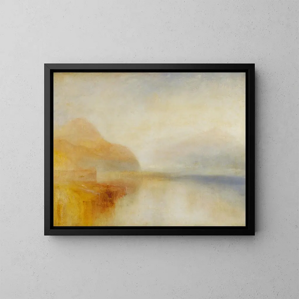Le port d'Inverary, Loch Fyne, le matin - Joseph Mallord William Turner — inramlat konstverk på väggen