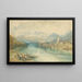 Vue vers le lac de Thoune depuis l'opposé de Scherzligen avec le château de Schadau et le Niesen au loin, Suisse - Joseph Mallord William Turner — inramlat konstverk på väggen