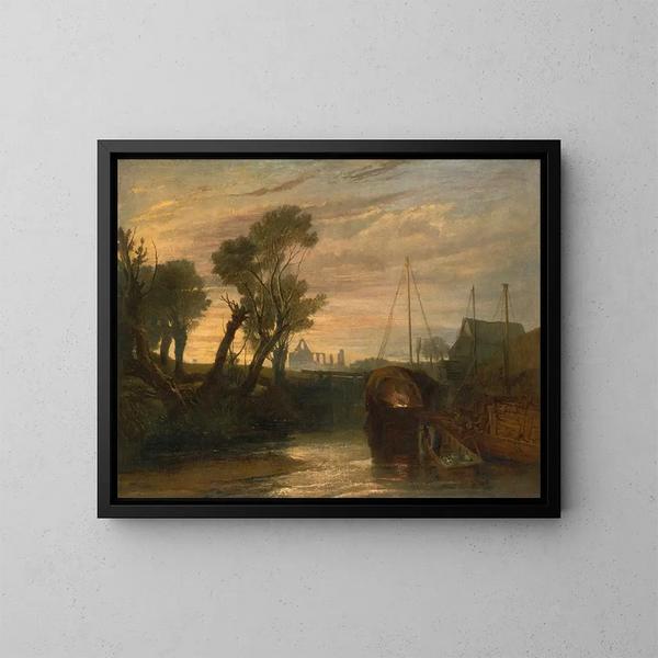 Abbaye de Newark - Joseph Mallord William Turner — inramlat konstverk på väggen