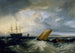Sheerness sett från Nore - Joseph Mallord William Turner — vy av konstverket