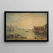 Teignmouth, Devonshire - Joseph Mallord William Turner — inramlat konstverk på väggen