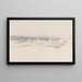 Le Carnet de Croquis de la Manche 27 - Joseph Mallord William Turner — inramlat konstverk på väggen