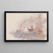 Le Carnet de croquis de la Manche 37 - Joseph Mallord William Turner — inramlat konstverk på väggen