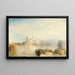 La Dogana och Santa Maria della Salute - Joseph Mallord William Turner — inramlat konstverk på väggen