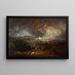 La Cinquième plaie d'Égypte - Joseph Mallord William Turner — inramlat konstverk på väggen