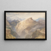 Le fort de l'Esseillon Val de la Maurienne Frankrike - Joseph Mallord William Turner — inramlat konstverk på väggen