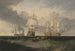 La Victoire revenant de Trafalgar i tre positioner - Joseph Mallord William Turner — vy av konstverket