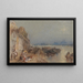 solnedgång i Tours sett bakifrån - Joseph Mallord William Turner — inramlat konstverk på väggen
