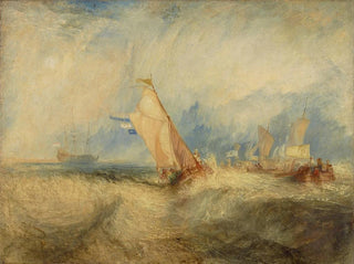 Van Tromp är på väg att behaga sina mästare - Joseph Mallord William Turner — vy av konstverket