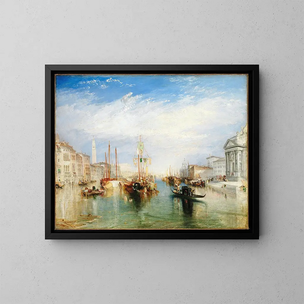 Venise från portalen till Madonna della Salute - Joseph Mallord William Turner — inramlat konstverk på väggen