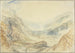 Vy i Saint-Gothard-klyftan, Schweiz - Joseph Mallord William Turner — vy av konstverket