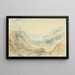 Vy i Saint-Gothard-klyftan, Schweiz - Joseph Mallord William Turner — inramlat konstverk på väggen