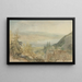 Vue de Farnley Hall dans le Yorkshire - Joseph Mallord William Turner — inramlat konstverk på väggen