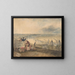 Vue de Londres depuis Greenwich - Joseph Mallord William Turner — inramlat konstverk på väggen