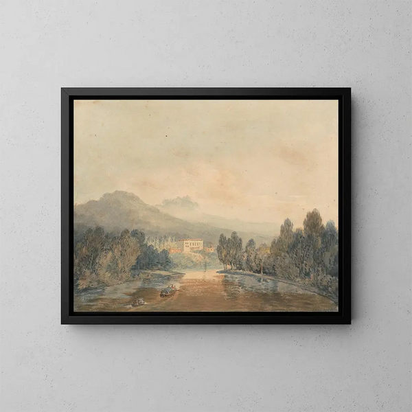 Villa Salviati sur l'Arno - Joseph Mallord William Turner — inramlat konstverk på väggen