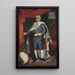 Portrait du Marquis del Jaral de Berrio Comte de San Mateo de Valparaiso - Joseph Mariano Farfán de los Godos och Miranda — inramlat konstverk på väggen