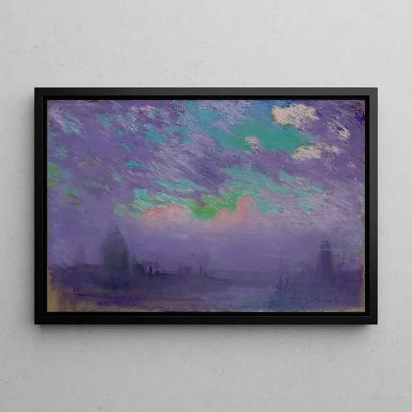 Joseph Pennell - Green blue and purple.webp