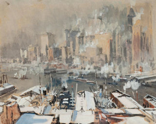 Joseph Pennell - New York Harbor.webp