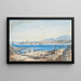 Vue de la flotte au mouillage au large de Corfou prise depuis l'île de Vido - Joseph Schranz — inramlat konstverk på väggen