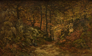 Joseph Thodore Coosemans - The Gorge aux Loups in Fontainebleau.webp