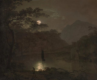 Joseph Wright of Derby - A Lake by Moonlight.webp