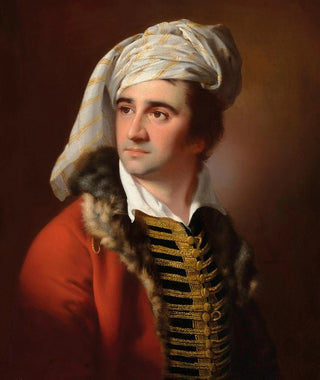 Joseph Wright of Derby - Portrait of a gentleman in a red furtrimmed coat.webp