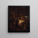 L'atelier du forgeron - Joseph Wright de Derby — inramlat konstverk på väggen