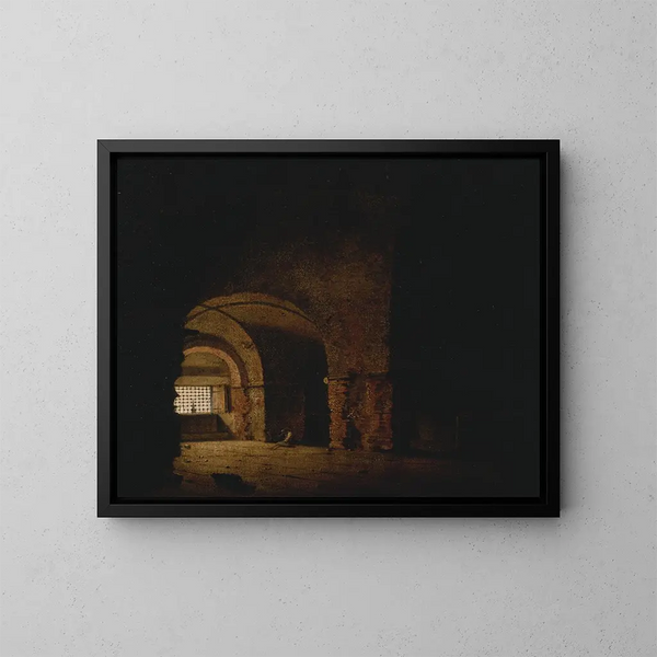 Le Prisonnier - Joseph Wright de Derby — inramlat konstverk på väggen