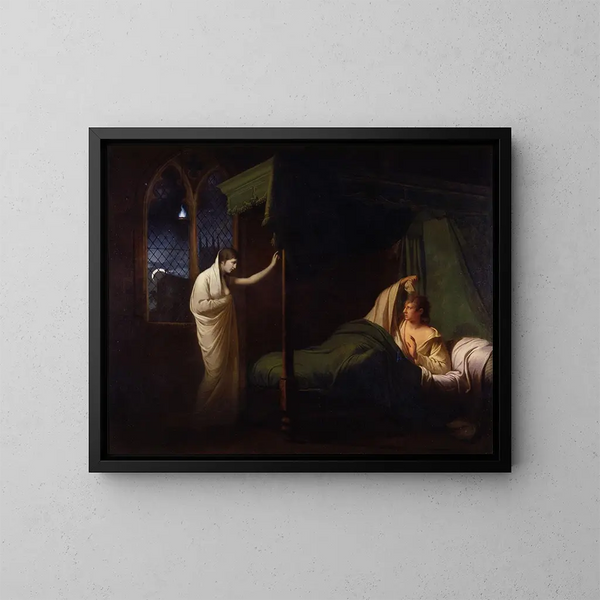 William och Margaret - Joseph Wright de Derby — inramlat konstverk på väggen