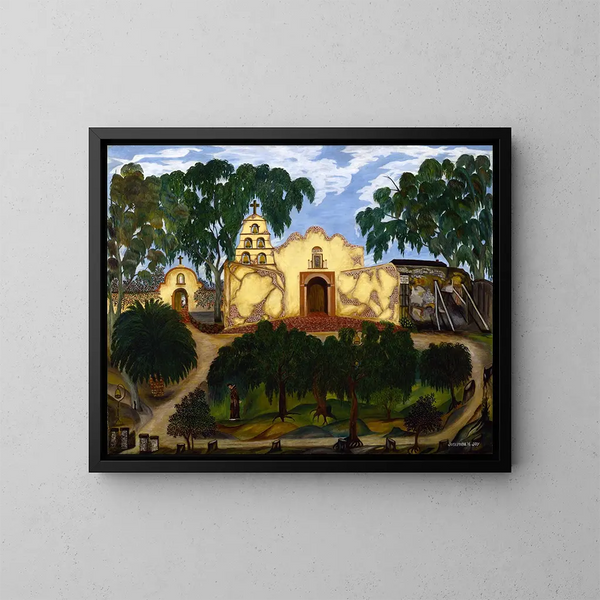 Mission de San Diego - Josephine Joy — inramlat konstverk på väggen