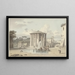 Le Temple de Vesta à Rome - Josephus Augustus Knip — inramlat konstverk på väggen