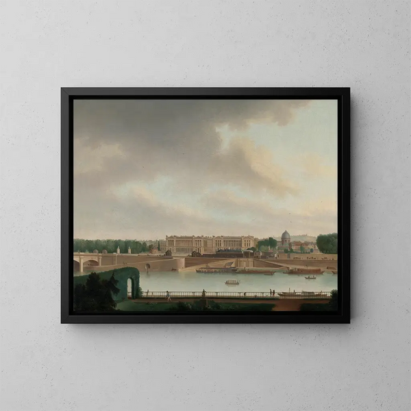 La vue de l'ambassade batave à Paris - Josephus Augustus Knip — inramlat konstverk på väggen