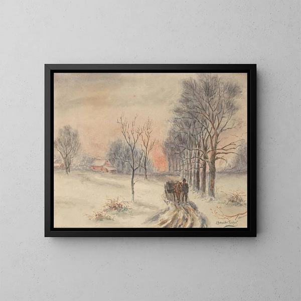 Scène à Muswell Hill - Joshua Brewster Fisher — inramlat konstverk på väggen