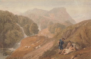 Joshua Cristall - Arcadian Landscape with Shepherds.webp