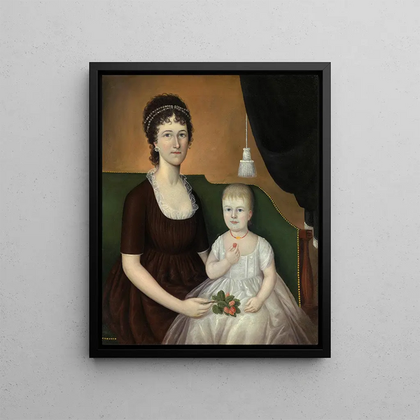 Joshua Johnson - Elizabeth Grant Bankson Beatty Mrs James Beatty and Her Daughter Susan.webp