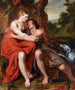 Venus och Adonis - Josse De Pape — vy av konstverket
