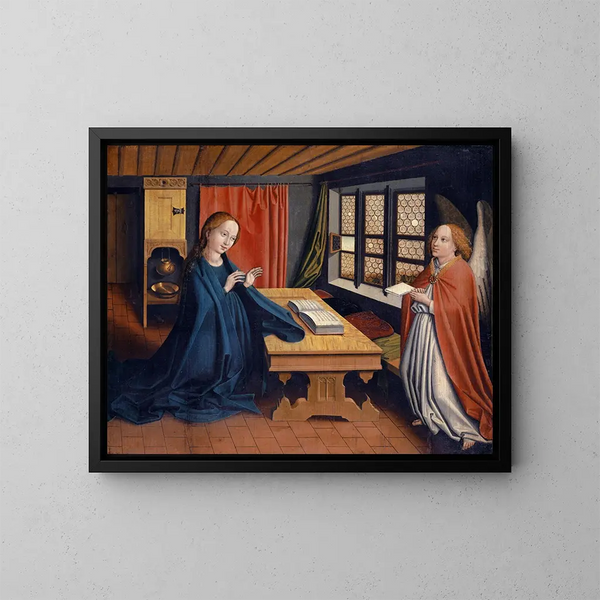 Annunciation - Jost Haller — inramlat konstverk på väggen