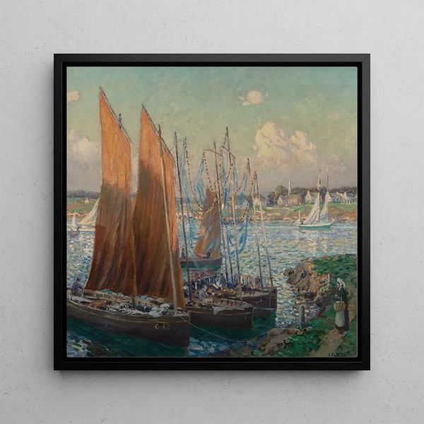 Journée d'été au port - Wilson Henry Irvine