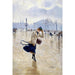 Reproduktion av målningen av en blåsigt dag på Place de la Concorde - Jean Béraud