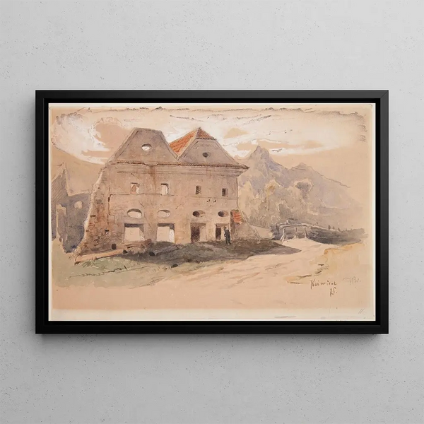 Jozef Brandt - Granary in Kazimierz on the Vistula.webp