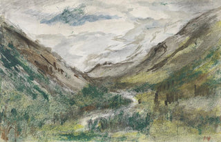 Jozef Israls - Dal met begroeide bergen.webp